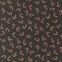 PRESALE Holiday Cheer Candy Cane Midnight Yardage by Stacy Iest Hsu for Moda Fabrics | 20975 20