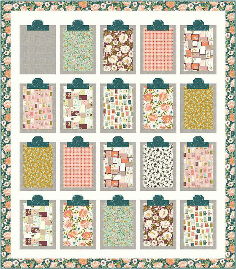 At A Glance Quilt Kit  | Finished Size 64" x 73" | Custom Quilt Kit