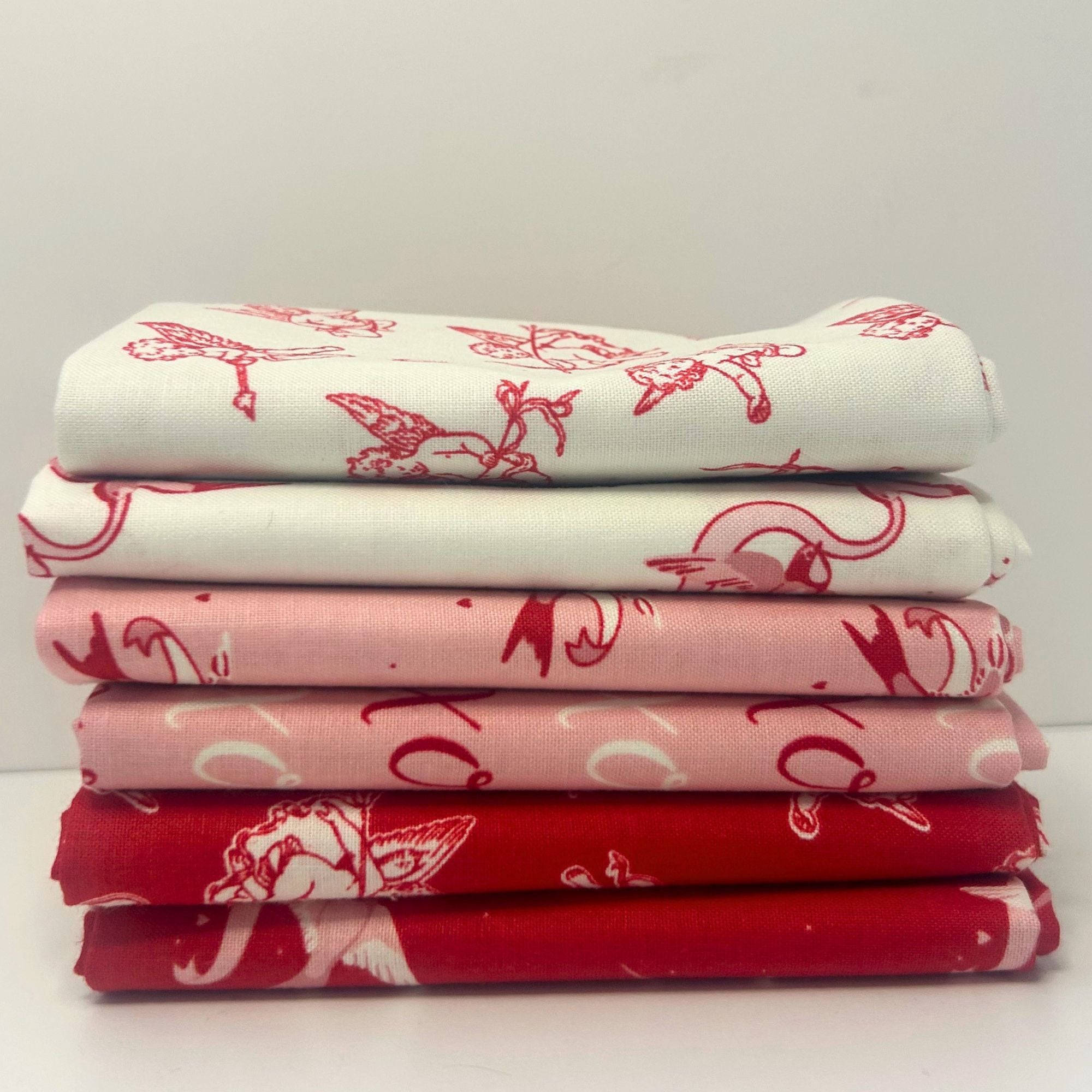 Letters to Cupid Custom Fat Quarter Bundle by My Mind's Eye for Riley Blake Designs | 6 FQs | Curated Bundle
