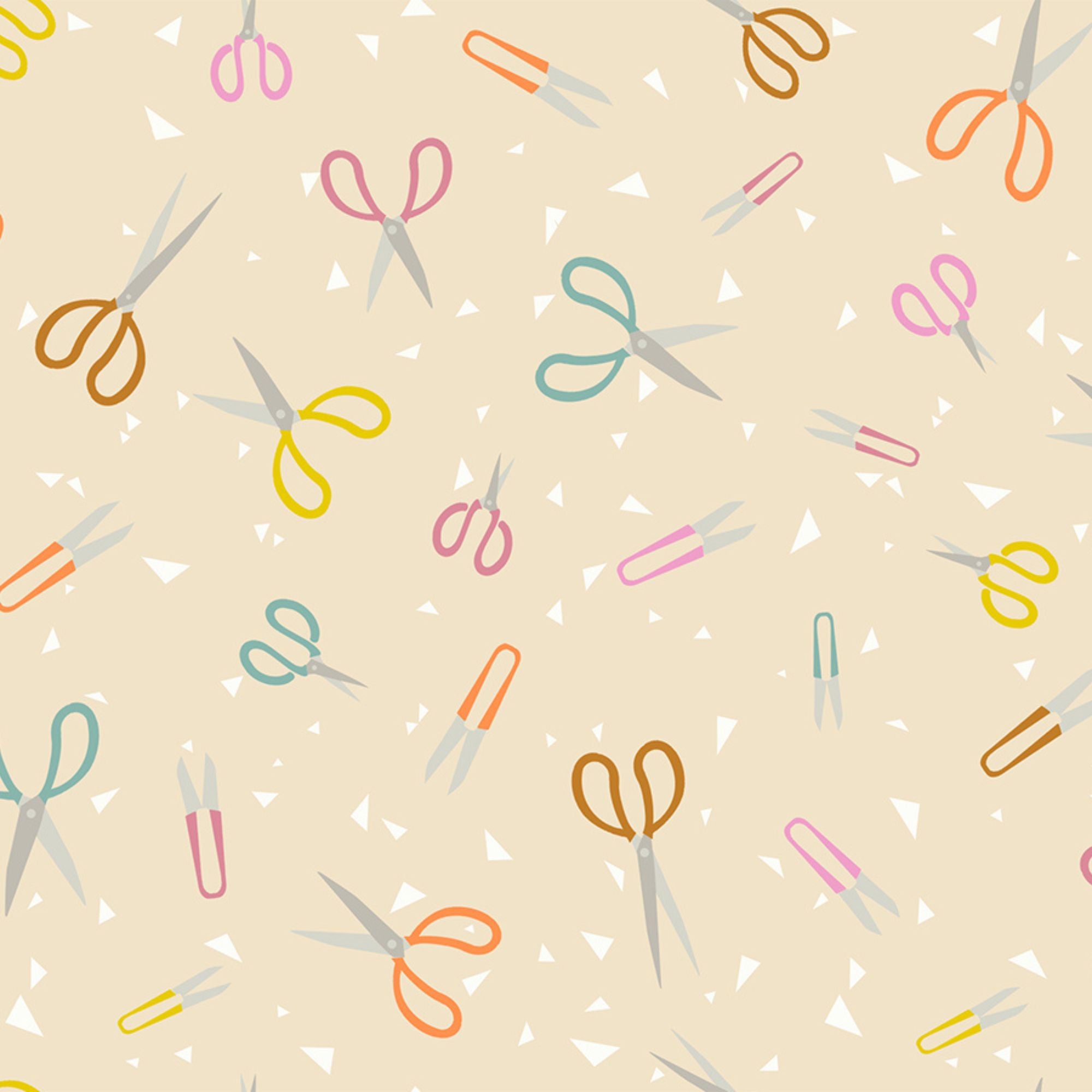 Paper Cuts 2 Snip Snip Parchment Yardage by Rashida Coleman Hale for Ruby Star Society | RS1111 11