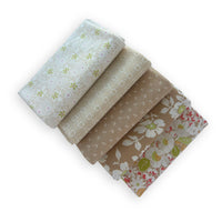 Fat Quarter Bundle Brown | Summers End Custom by Fig Tree & Co for Moda Fabrics | 5 FQs | Curated Bundle