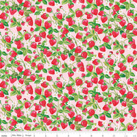 PRESALE The World of Strawberry Shortcake Strawberries Pink Yardage for Riley Blake Designs | C18564-PINK