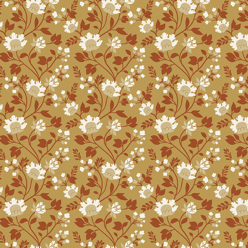 PRESALE Before the Bloom Florence Gold Yardage Danelys Sidron for Riley Blake Designs | C18061-GOLD