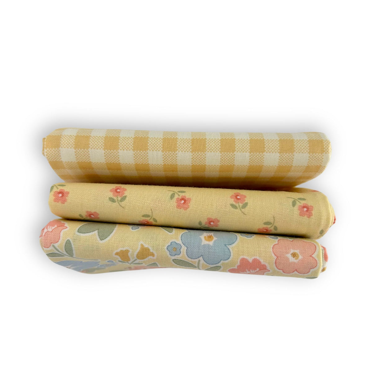 Fat Quarter Bundle Yellow | Handmade Sweetness by Heather Briggs of My Sew Quilty Life | 3 Fat Quarters | Curated Bundle