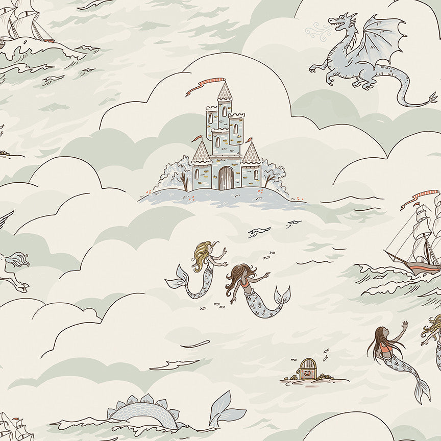 PRESALE Story Land Main Mist Yardage by Sarah Jane for Riley Blake Designs | C18300-MIST