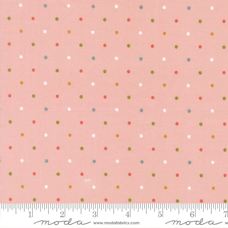 PRESALE Wild Honey Magic Dot Carnation Yardage by Lella Boutique for Moda Fabrics | 5230 52