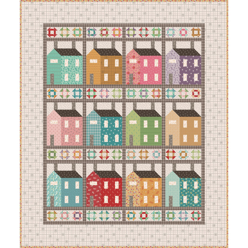 Prim Village Custom Quilt Kit With Gentler Times by Lori Holt of Bee in My Bonnet | Quilt Size 57" x 68"