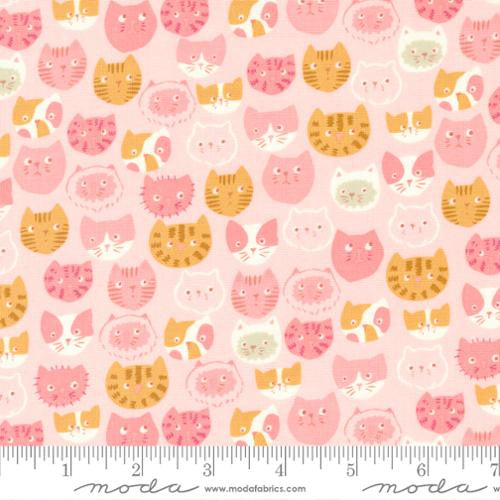 Here Kitty Kitty Pink Cats Yardage by Stacy Iest Hsu for Moda Fabrics |20830 17