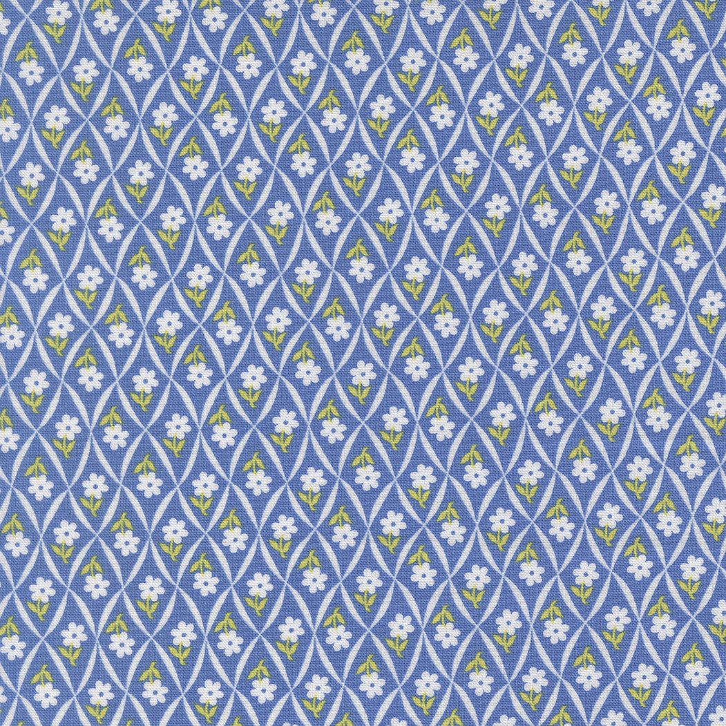 PRESALE Rosie Climbing Daisy Blueberry Yardage by Fig Tree & Co for Moda Fabrics | 35426 18
