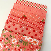 PRESALE Poinsettia and Pear Custom Fat Quarter Bundle Carnation by Sherri & Chelsi for Moda Fabrics | 6 FQs | Curated Bundle