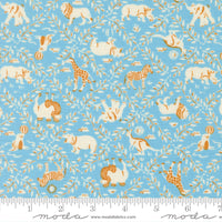 Animal Park Fun Animal Crackers Sky Yardage by Stacy Iest Hsu for Moda Fabrics | 20964 13