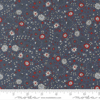 PRESALE Independence Day The Meadow Indigo Yardage by Sweetwater for Moda Fabrics | 55722 14