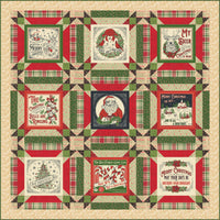 PRESALE Peace and Joy Custom Quilt Kit With Holiday Cheer by Stacy Iest Hsu | Quilt Size  63” x 63”