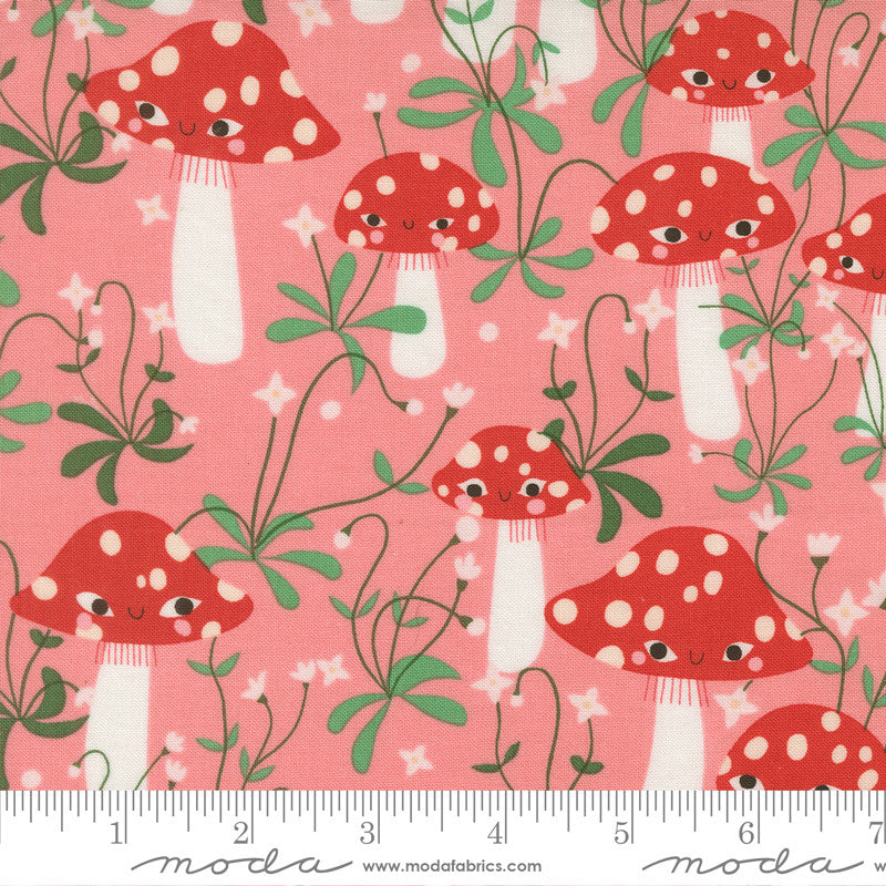 PRESALE Funny Valentine Mushrooms Ballerina Yardage by Lizzy House for Moda Fabrics | 37141 19