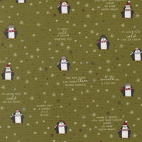 PRESALE Chilly Mr Penguin Pine Yardage by Sweetwater for Moda Fabrics | 55711 13