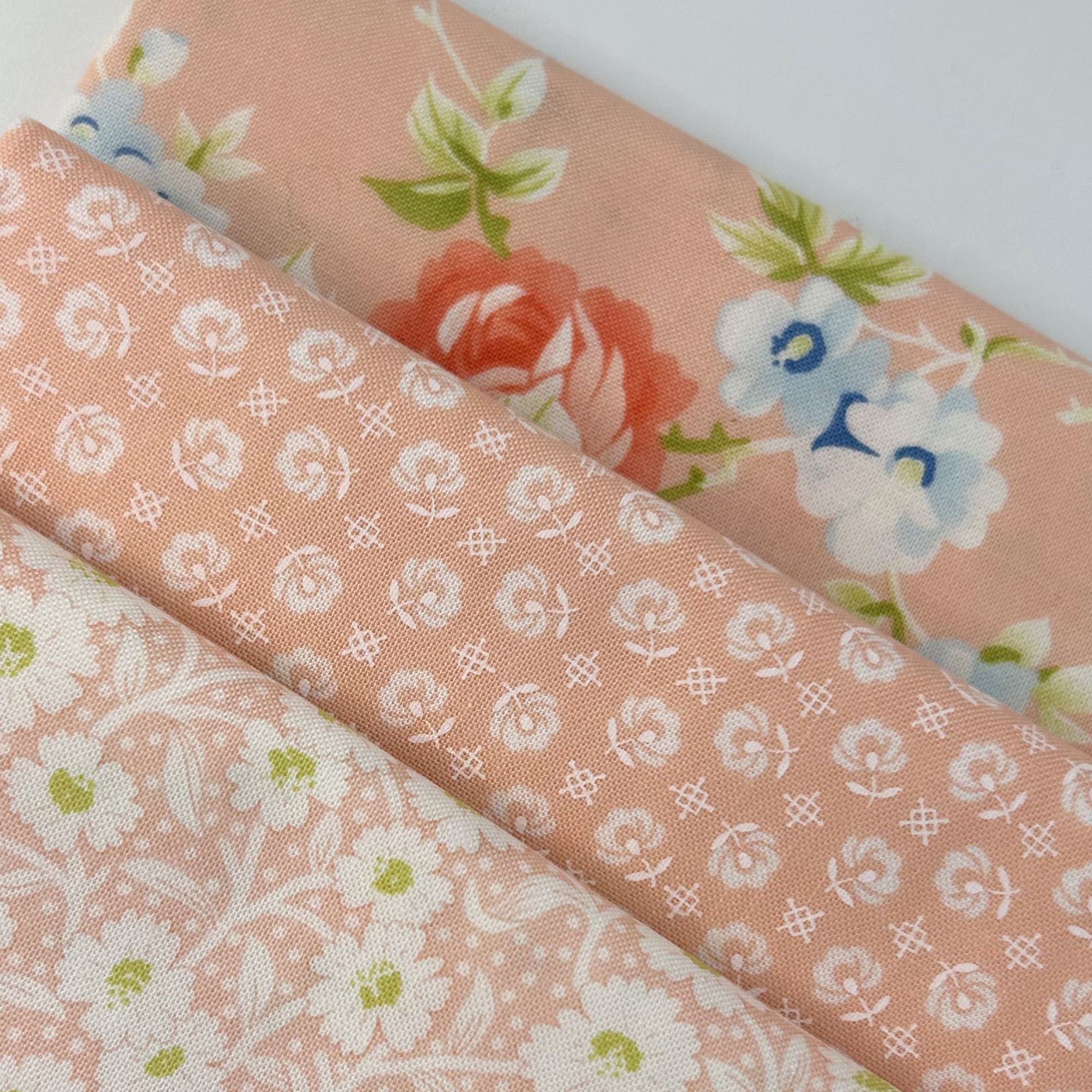 Rosie Custom Fat Quarter Bundle Pink by Fig Tree & Co for Moda Fabrics | 3 FQs | Curated Bundle