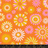 Carousel Kaleidoscope Orange Yardage by Melody Miller for Ruby Star Society | RS0097 14