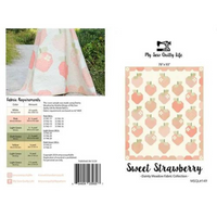 Sweet Strawberry Custom Quilt Kit Using Dainty Meadow by Heather Briggs of My Sew Quilty Life | Quilt Size 78" x 93"