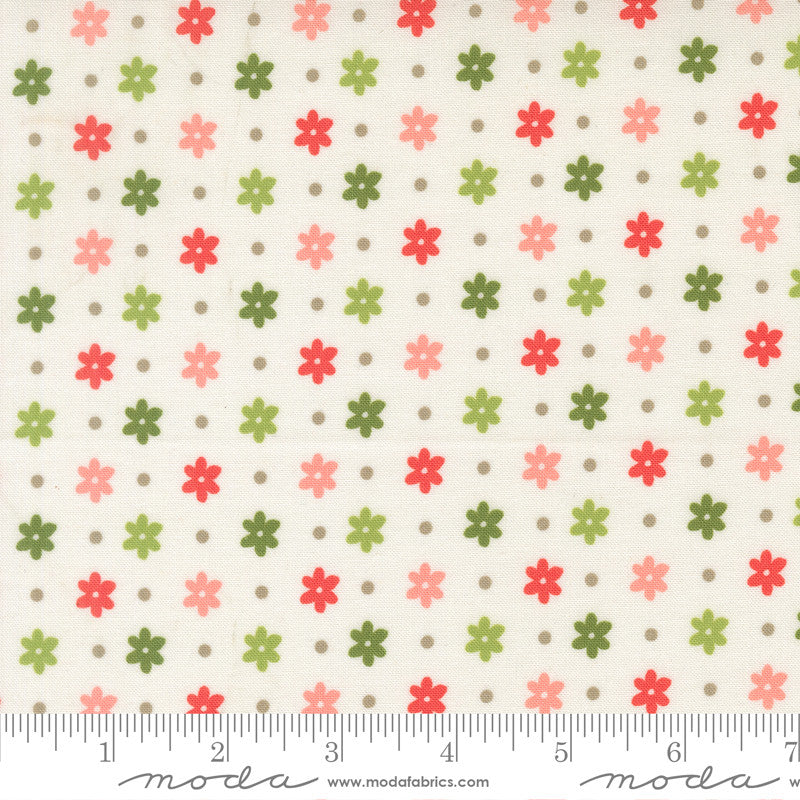 PRESALE Poinsettia and Pear Daisy Dot Cloud Yardage by Sherri & Chelsi for Moda Fabrics | 37713 11