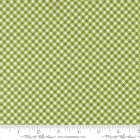 PRESALE Poinsettia and Pear Gingham Fresh Grass Yardage by Sherri & Chelsi for Moda Fabrics | 37717 13