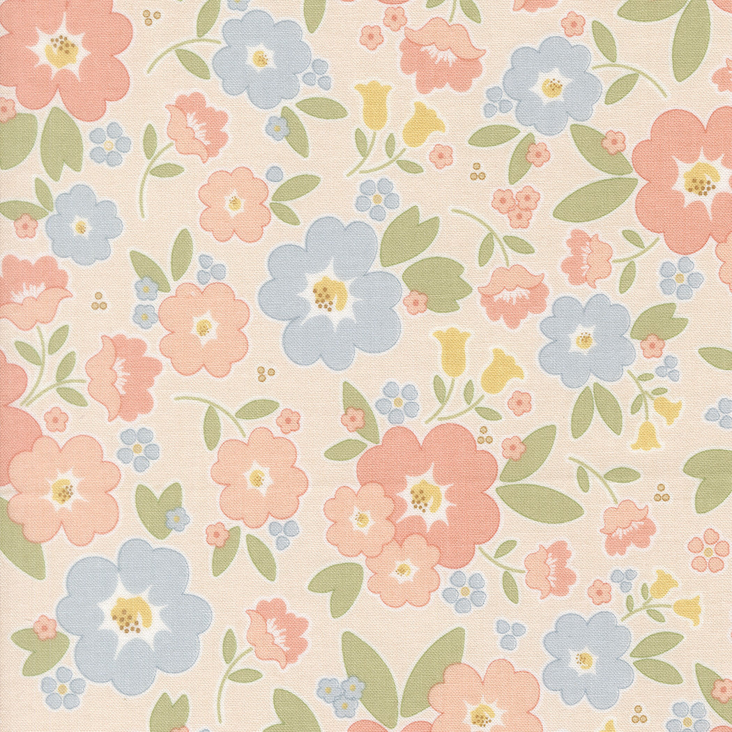 PRESALE Handmade Sweetness Vintage Blooms Blush Yardage by Heather Briggs of My Sew Quilty Life for Moda Fabrics | 31790 15