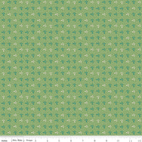 Piece & Plenty Sprout Basil Yardage by Lori Holt for Riley Blake Designs | 5 Yard Backing | C15883-BASIL