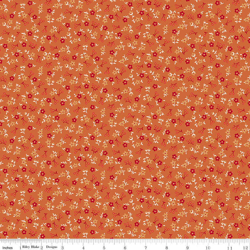 PRESALE Farmers Daughter Blossom Squash Yardage by Lori Holt of Bee in My Bonnet | C17164-SQUASH