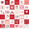 My Valentine Red Valentine Squares Yardage by Echo Park Paper Co. for Riley Blake Designs | C14156 RED