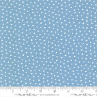 PRESALE Funny Valentine Tiny Hearts Sky Yardage by Lizzy House for Moda Fabrics | 37148 25