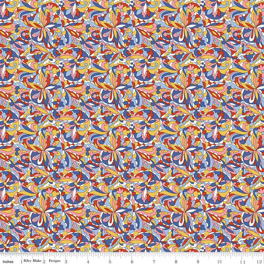 Summer Fair Swirling Kaleidoscope A by Liberty Fabrics for Riley Blake Designs | 01667501A