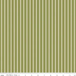 Bellissimo Gardens Green Stripe Yardage by My Mind's Eye for Riley Blake Designs |C13834 GREEN