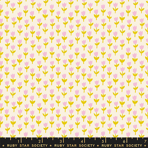 PRESALE 1 800 Calico Tulips Natural Yardage by Alexia Abegg for Ruby Star Society | RS4169 11