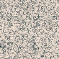 Wide Back TYPE/ography Vintage Type Blackboard Yardage by Lori Holt | 108" Wide Backing Fabric | WB16852-BLACKBOARD