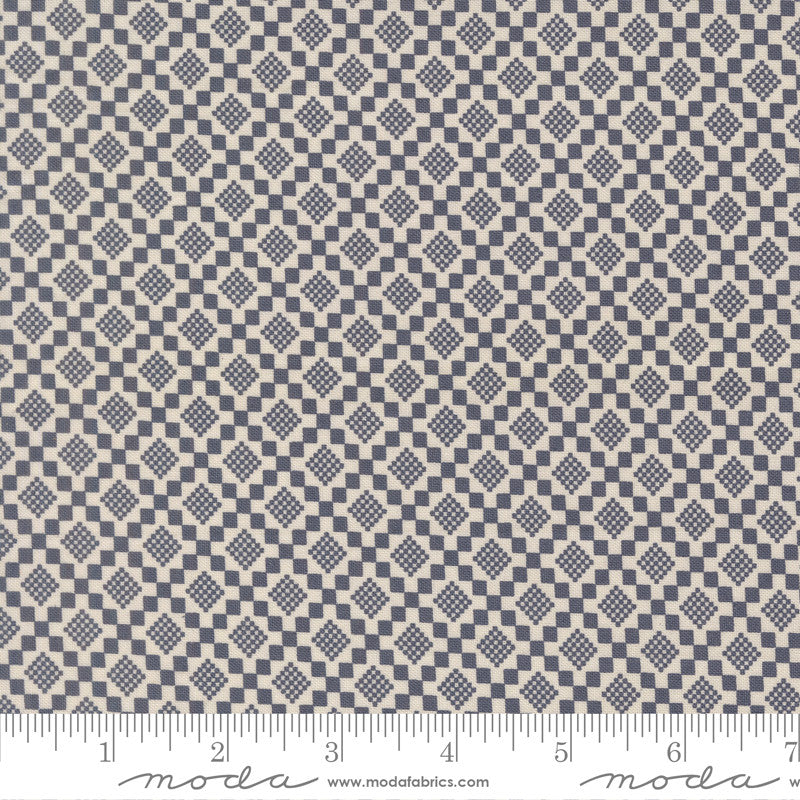 PRESALE True Love Checkmate Twilight Yardage by Lella Boutique for Moda Fabrics | 5265 13