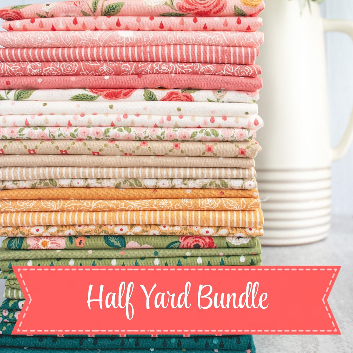 PRESALE Garden Glam Half Yard Bundle by Lella Boutique for Moda Fabrics | 30 Half Yard Cuts | Curated Bundle