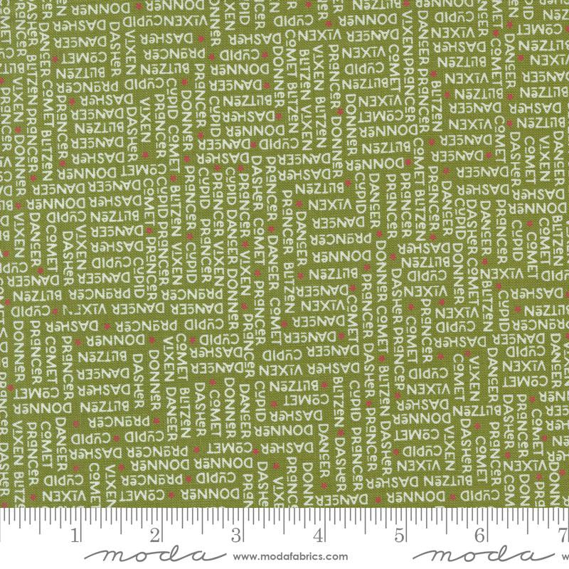 On Dasher The Herd Pine Yardage by Sweetwater for Moda Fabrics | 55663 13