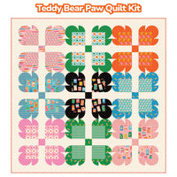 PRESALE Teddy Bear Paw Custom Quilt Kit With Trinketry by Melody Miller for Ruby Star Society | Quilt Size 70" x 70"