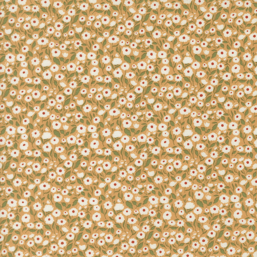 PRESALE Garden Glam Wild N Free Goldenrod Yardage by Lella Boutique for Moda Fabrics | 5271 15