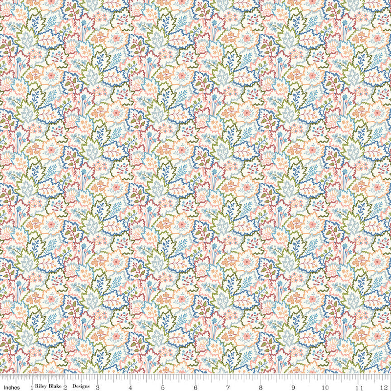 Liberty Tree of Life Woodland Pastels Cascading Leaves by Liberty Fabrics for Riley Blake Designs | 01667379B