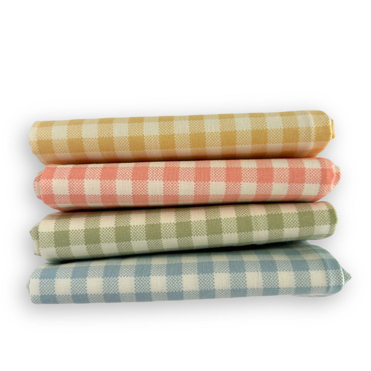 Fat Quarter Bundle Gingham Pastels | Handmade Sweetness by Heather Briggs | 4 Fat Quarters | Curated Bundle
