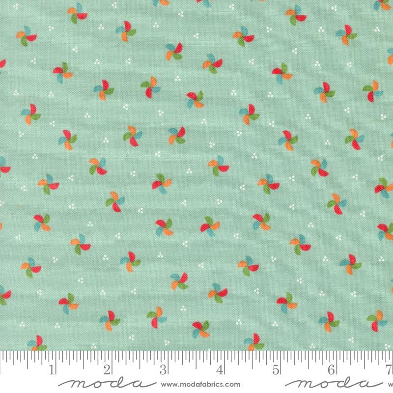 Laguna Sunrise Pinwheel Home Town Sky Yardage  for Moda Fabrics | 37684 15