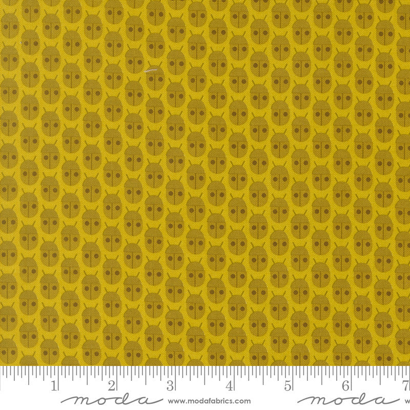 PRESALE Popcorn Little Bugs Citrine Yardage by Elizabeth Hartman for Moda Fabrics | 51280 14