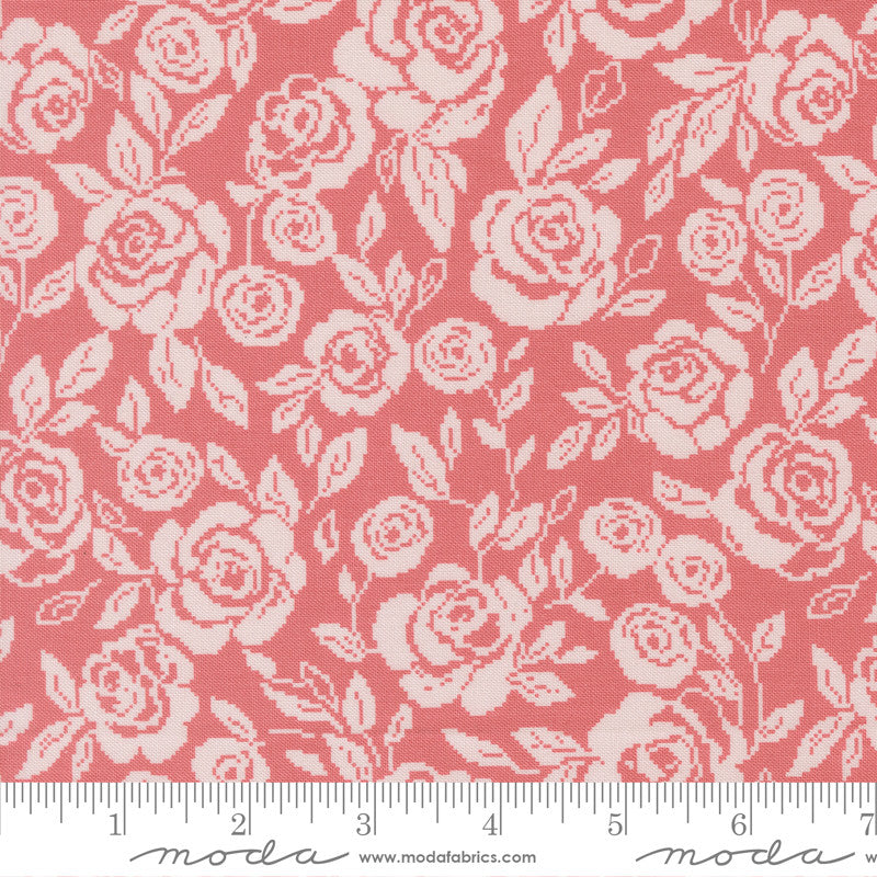 PRESALE Wild Honey Monofloral Rose Water Yardage by Lella Boutique for Moda Fabrics |  5251 13