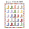 PRESALE Chance of Rain Custom Quilt Kit With 30s Playtime by Linzee McCray | Quilt Size 42" x 52"