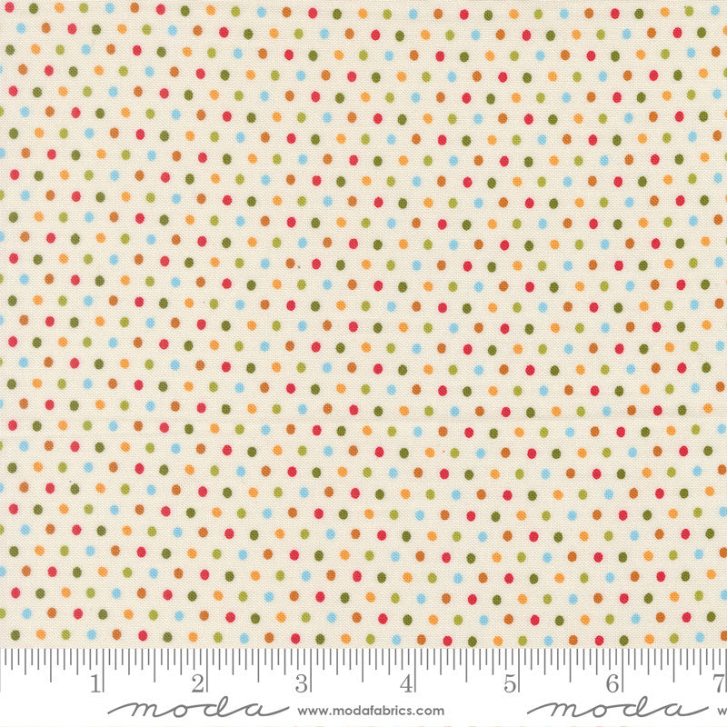 Animal Park Fun Dotty Dot Dove Yardage by Stacy Iest Hsu for Moda Fabrics | 20967 11
