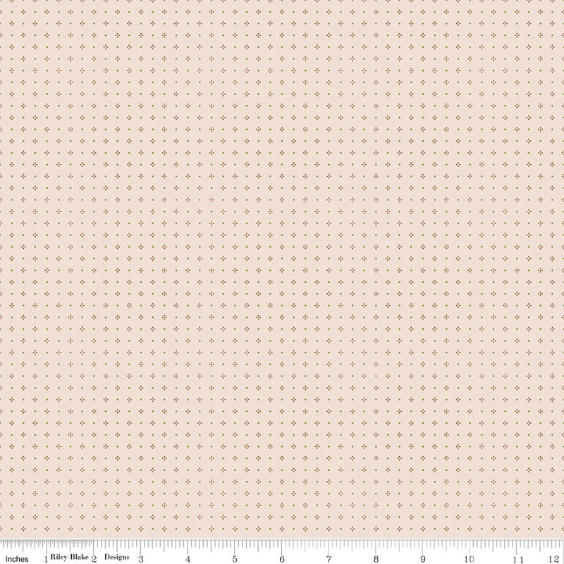 PRESALE Farmers Daughter Calico Background Maple Yardage by Lori Holt of Bee in My Bonnet | C17185-MAPLE
