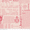 PRESALE Farmers Daughter Farm Life Background Tea Rose Yardage by Lori Holt of Bee in My Bonnet | C17190-TEAROSE