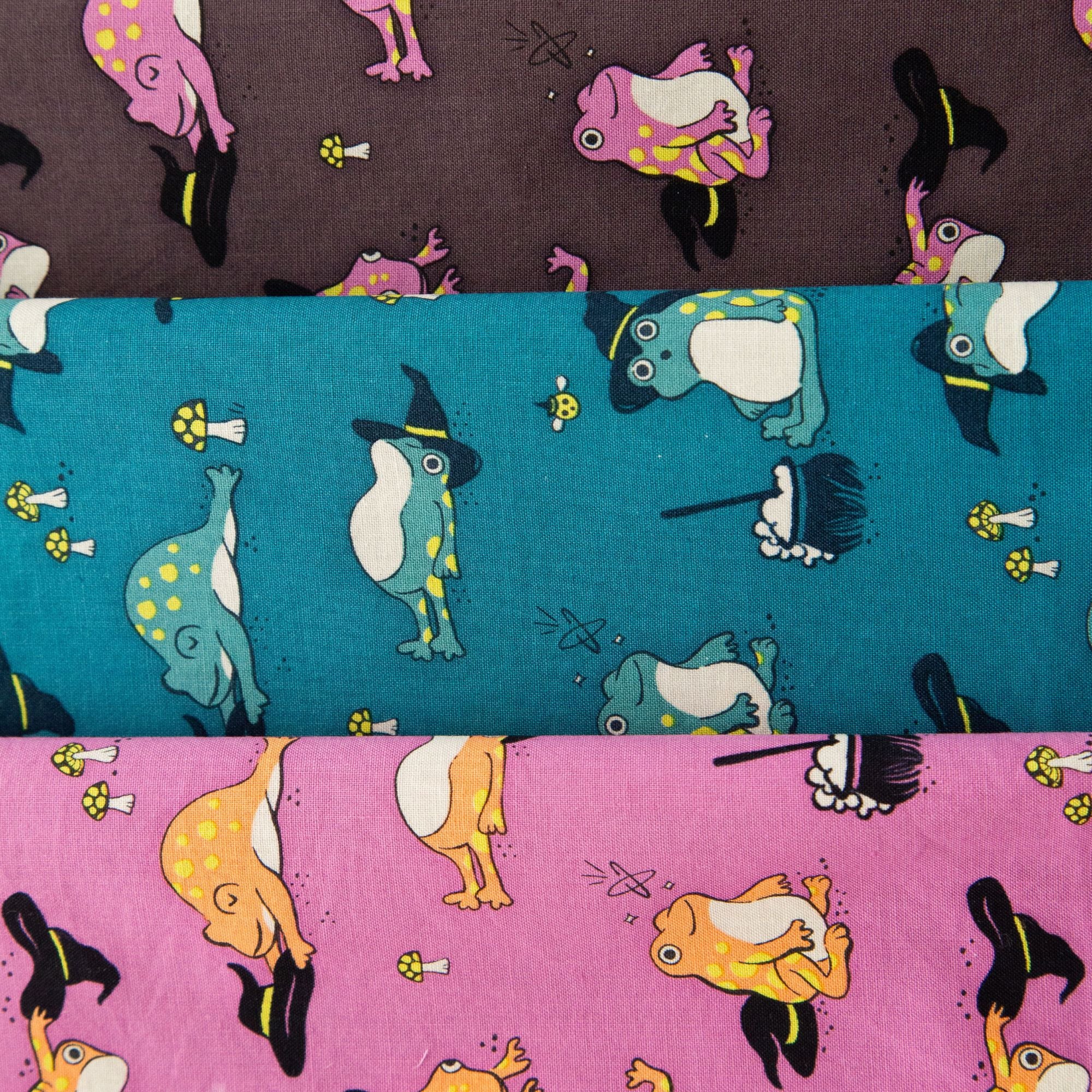 PRESALE Freaky Familiars Custom Fat Quarter Bundle Frogmiliars by Ruby Star Society | 3 FQs | Curated Bundle