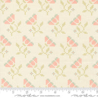 PRESALE Sunbonnet Blooming Stitches Porcelain Yardage by Heather Briggs of My Sew Quilty Life for Moda Fabrics | 31764 11