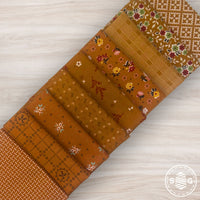 Gentler Times Custom Fat Quarter Bundle Orange by Lori Holt of Bee in My Bonnet | 9 FQs